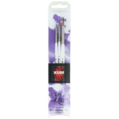KUM Memory Point Synthetik Pinsel-Set Brush Lettering Aquarell Gr. 1 / 3 / 6