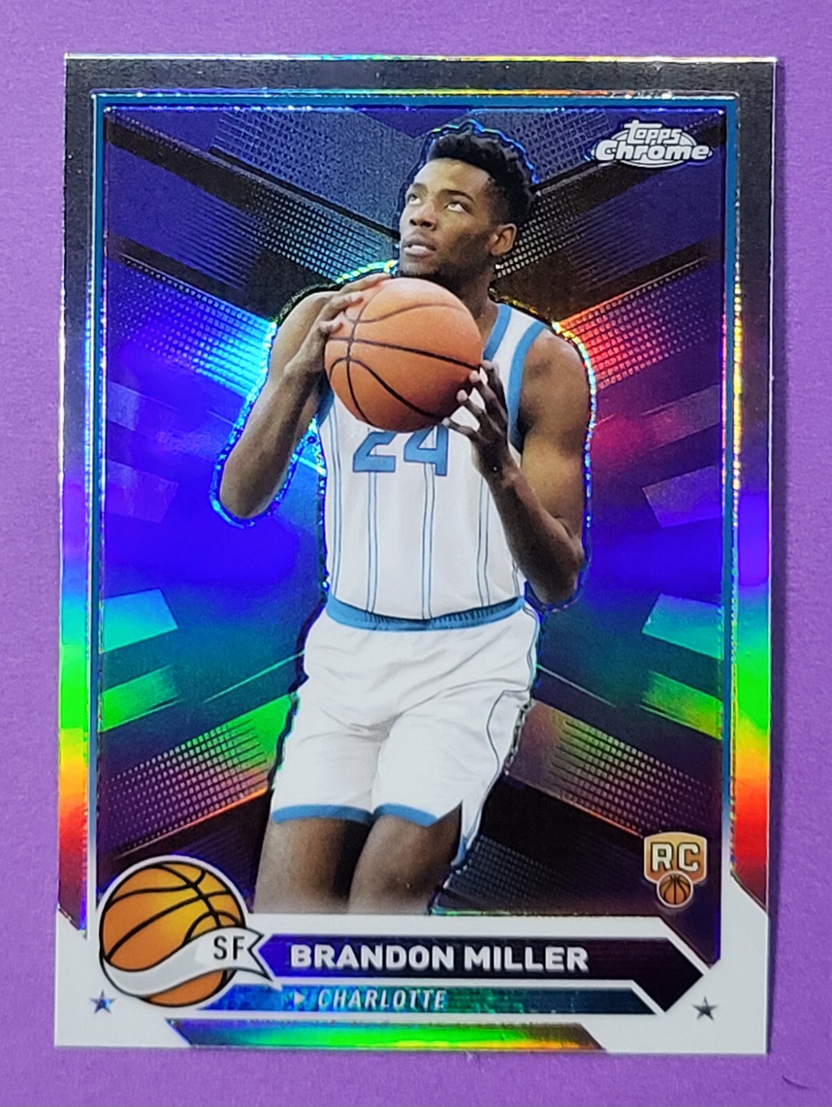 2023-24 Topps Chrome NBA | *REFRACTOR* RC #127 HORNETS | BRANDON MILLER