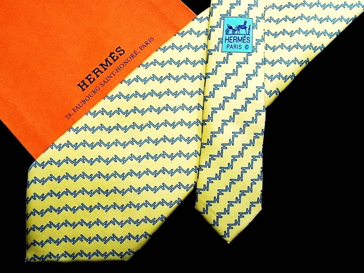 HERMÈS Cravatta uomo HERMES Francia vera seta cravatta abito classico lusso multicolore Y207