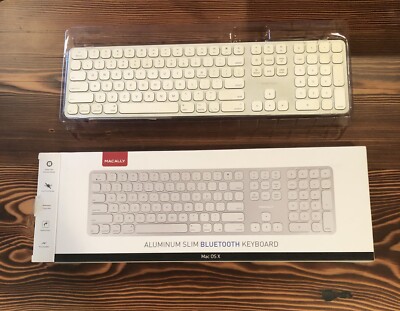 Macally Mac OS X Aluminum Slim Bluetooth Keyboard