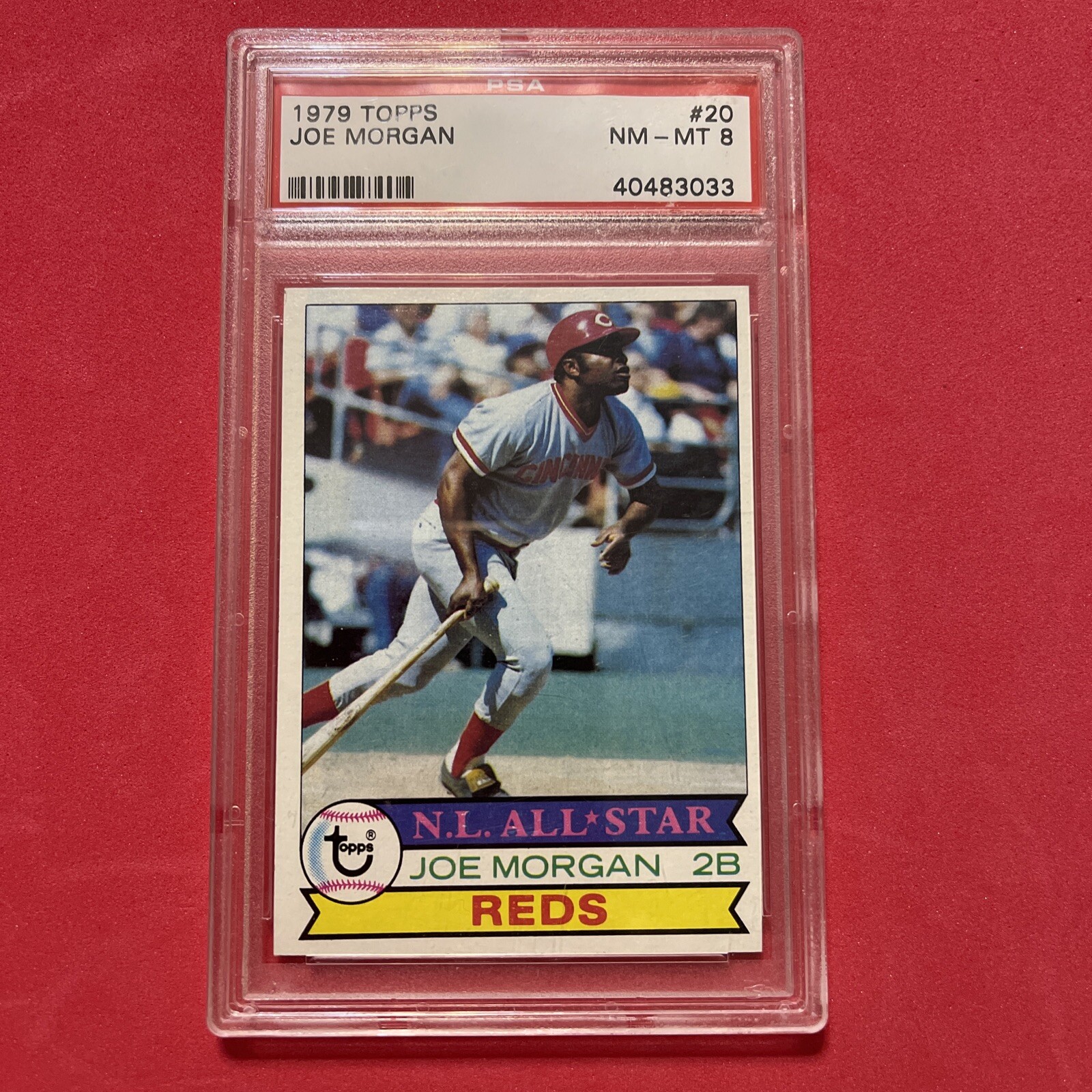 1979 TOPPS #20 JOE MORGAN PSA 8 NM-MT REDS HOF (40483033)