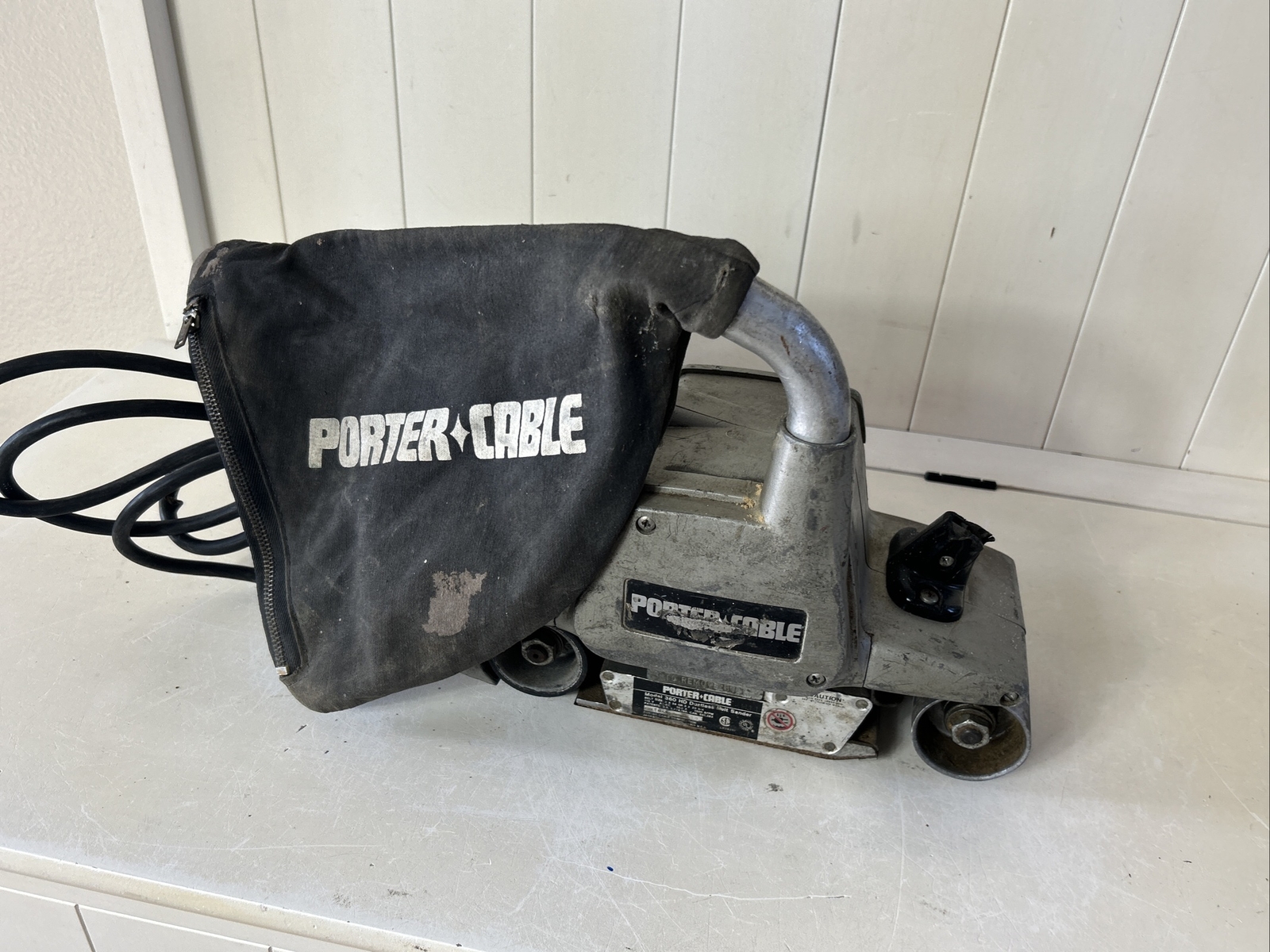 PORTER CABLE MODEL 360 HD 3X24 DUSTLESS BELT SANDER TESTED WORKING