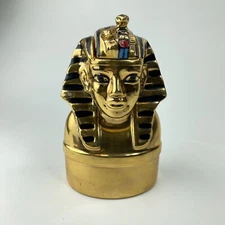 Michter's King Tutankhamun Bottle 1978 Gold King Tut Liquor Decanter