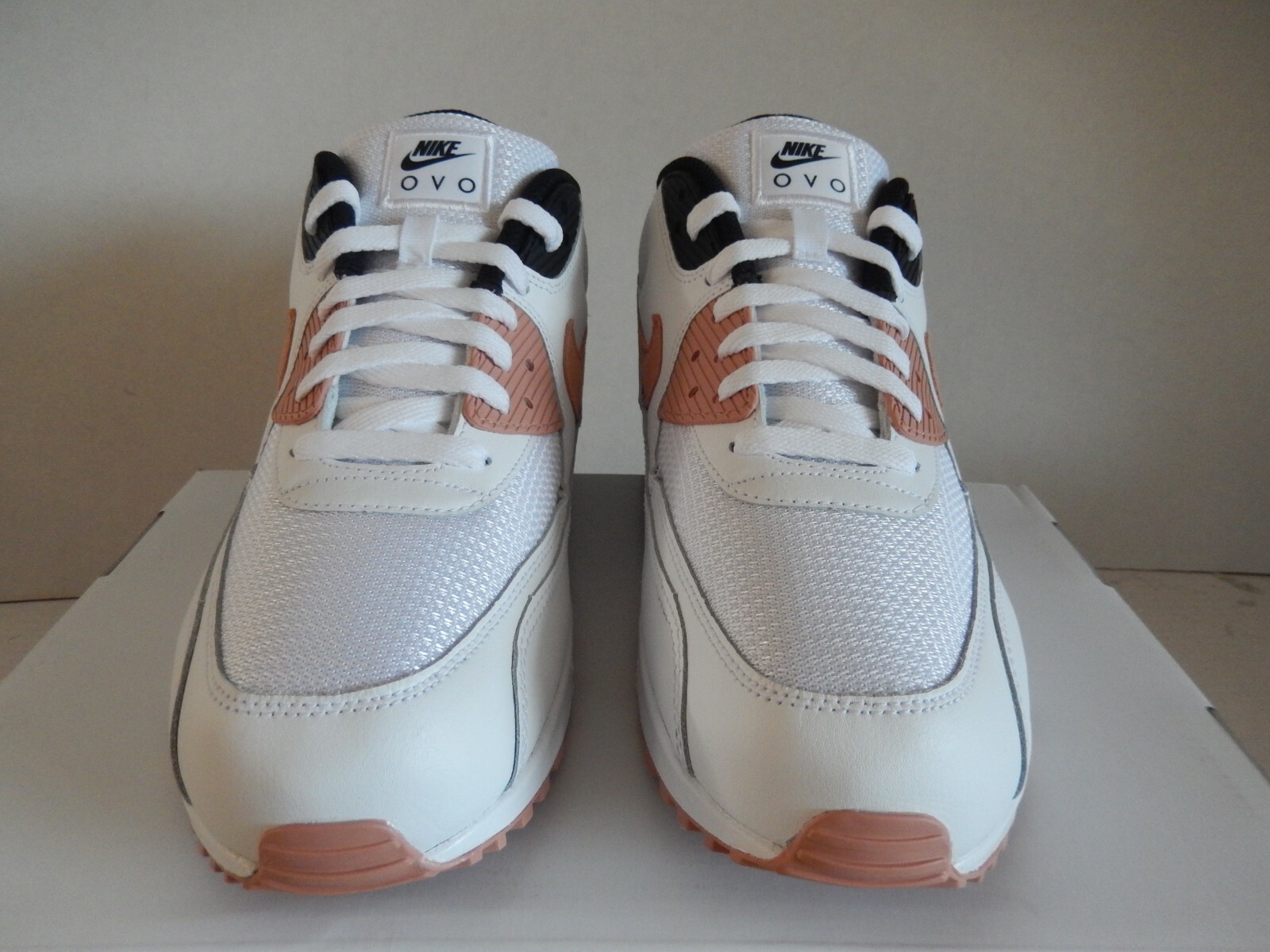 NIKE AIR MAX 90 ID WHITE-BROWN-BLACK SZ 12 