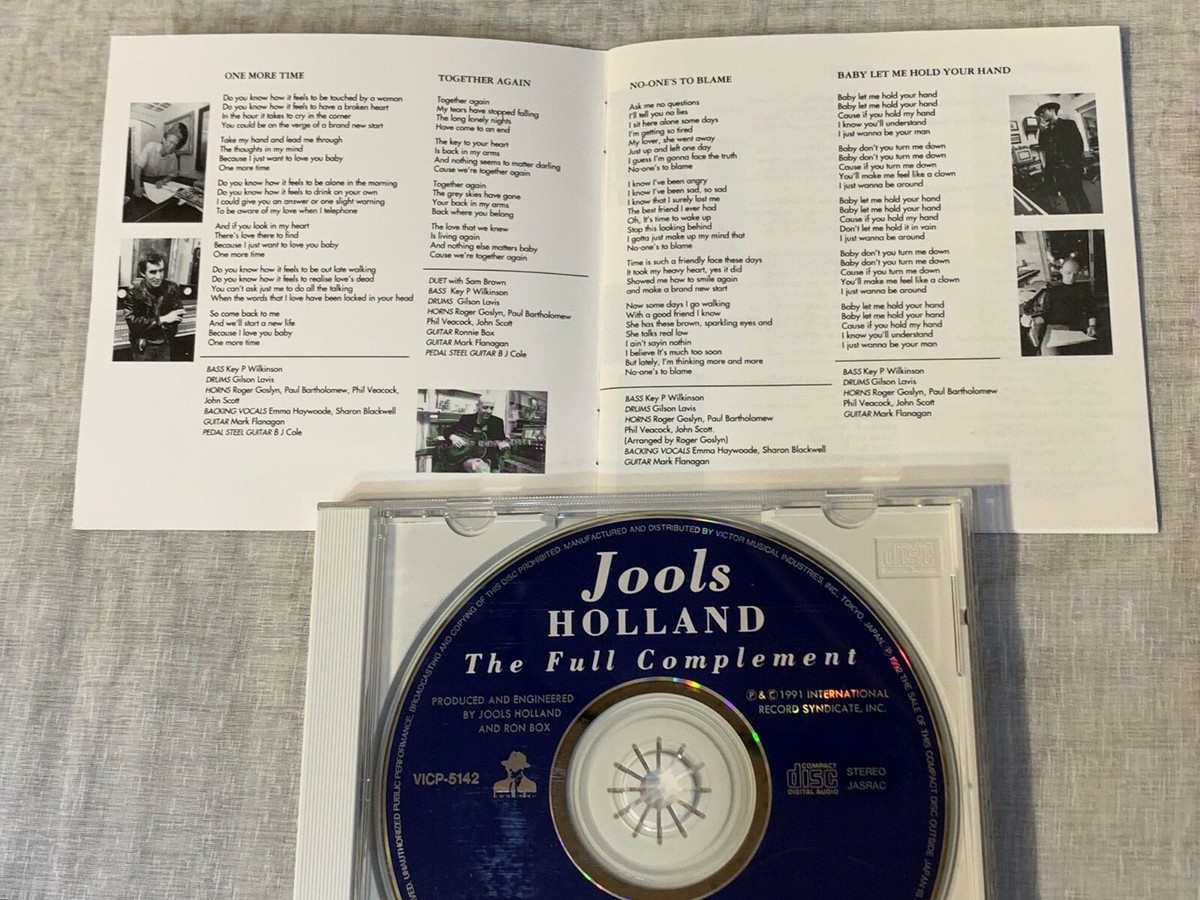 JOOLS HOLLAND The Full Complement JAPAN CD VICP-5142 w/ OBI