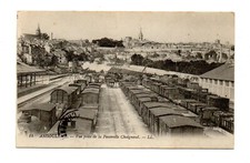 CPA -16- ANGOULEME - Gare vue de la passerelle Chaignaud - animé -train - écrite