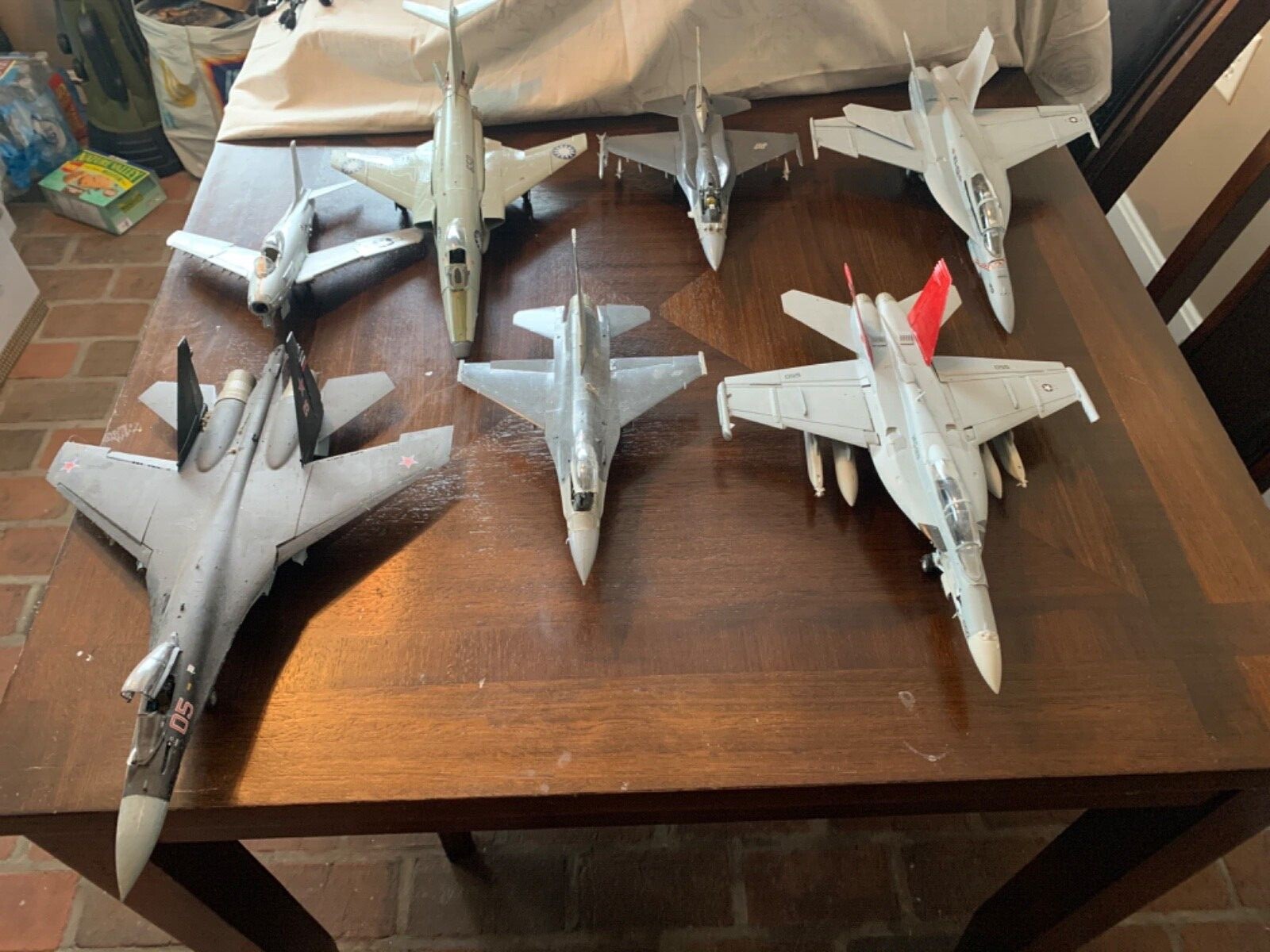 Lot of 7 Vintage Built Model Airplanes eBay