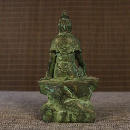 Collect China old bronze Copper hand made free avalokitesvara buddha statue - Picture 4 of 9