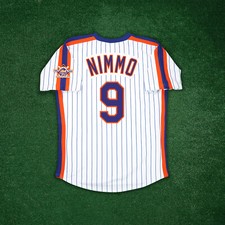 Brandon Nimmo 1986 New York Mets Home Cooperstown Men's Jersey w/ 25th Patch