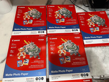 Canon 7981A004 8 1/2" x 11" White Pack of 8.5 Matte Photo Paper 50 Sheets 5