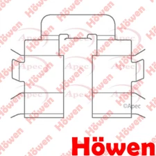 Fits Nissan Micra 1993-2003 1.0 1.3 1.4 Brake Pads Fitting Kit Rear Howen