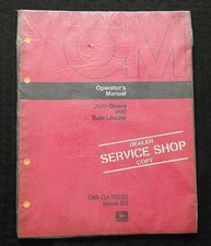 GENUINE 1973 JOHN DEERE 990 BALE LOADER BALER OPERATORS MANUAL MINTY & SEALED
