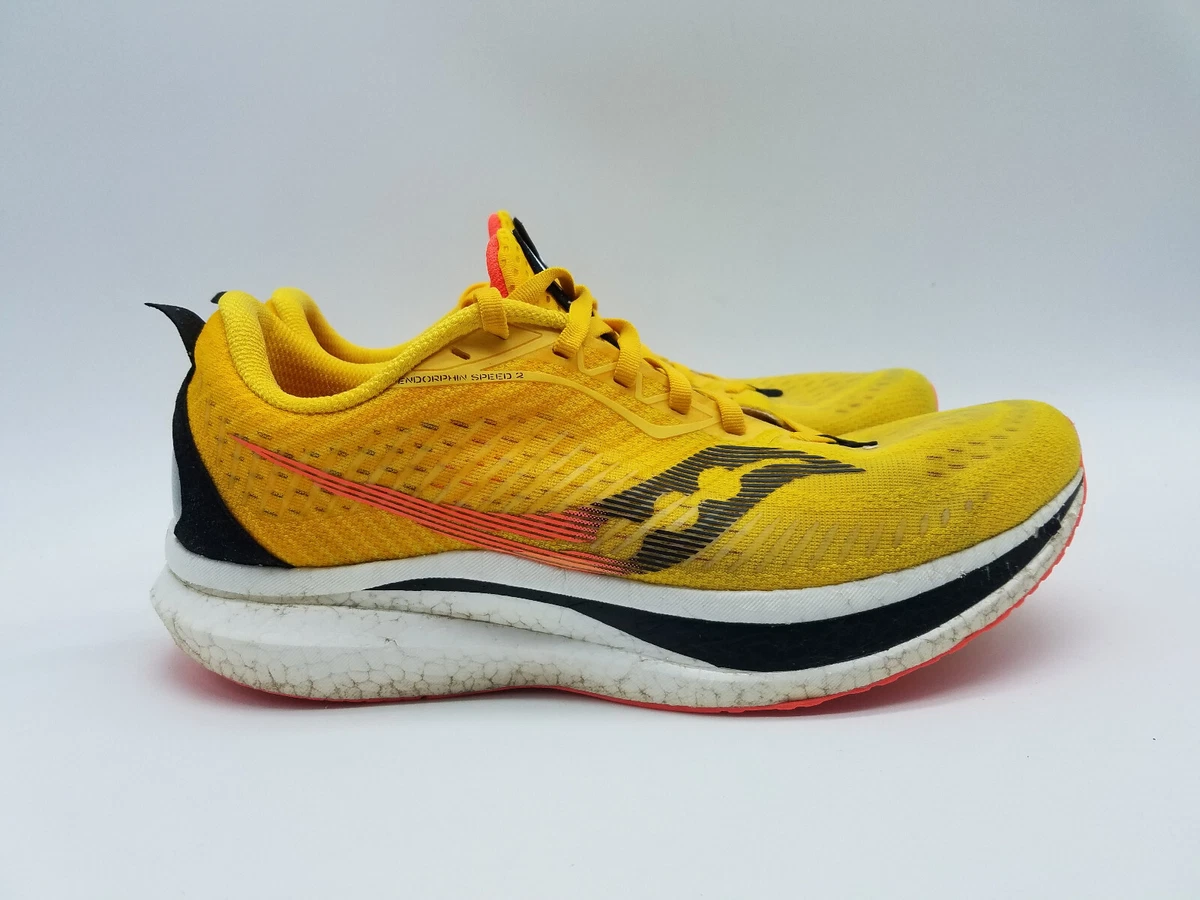 Saucony Endorphin Speed 2 Men s Size 10.5 Running Shoes Yellow eBay