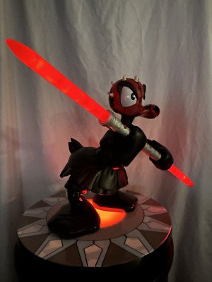 Disney Star Wars Donald Duck Darth Maul Big Fig Figure Statue #324/600 NEW RARE