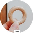 10x PREMIUM Beech Wood 45mm ring round DIY macrame supplies planter rings craft