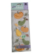 Jolees Fall Harvest Leaves Pumpkins Gourds Autumn Thanksgiving Scrapbook Sticker