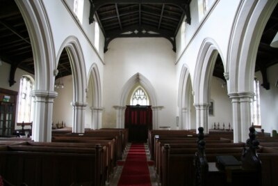 Foto 6x4 St. Peter & St. Paul's Langhaus Barkestone-le-Vale Blick nach Westen in St c2008