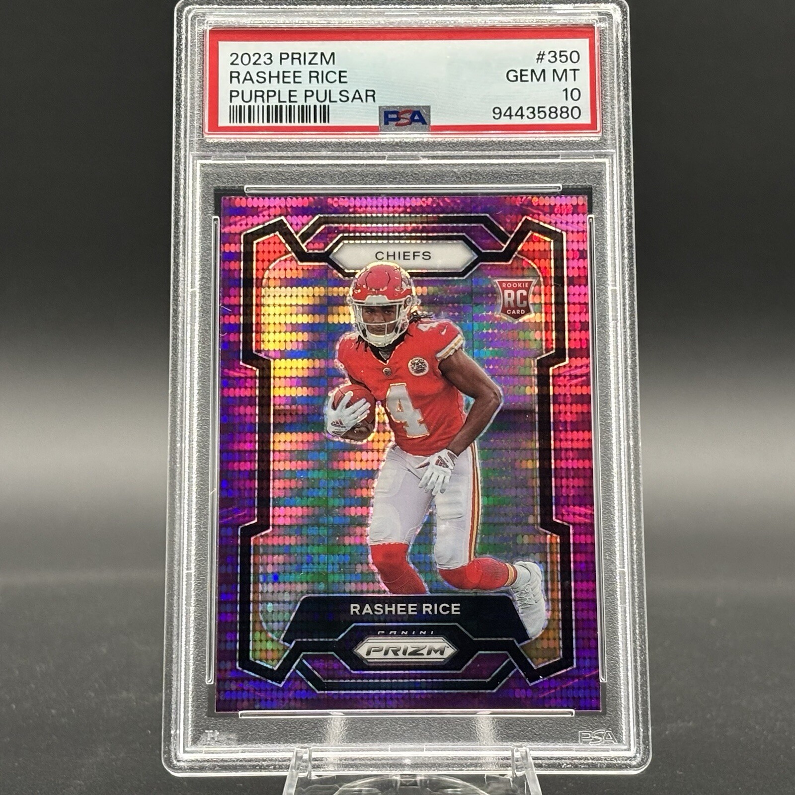 2023 Panini Prizm Rashee Rice Purple Pulsar Rookie RC SSP PSA 10 Gem Mint 💎
