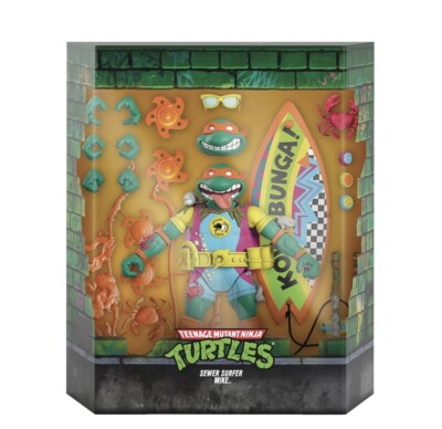 Sewer Surfer Mike Tortugas Ninja Tmnt Super 7 Ultimates W6 | Meses sin interés