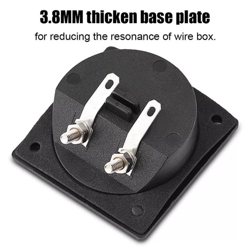 4x Lautsprecher Box Terminal 2 Draht Rund Feder Cup Stecker Subwoofer Gehäuse - Bild 10 von 14