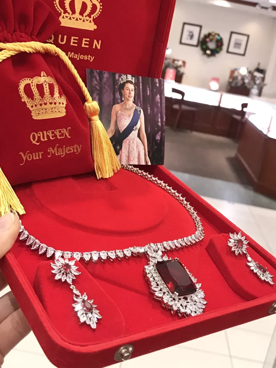 Queens store ruby necklace