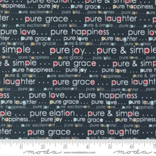 Moda Fabric Vintage Brands - Vintage Pure And Simple Indigo - Sold by the Half Y