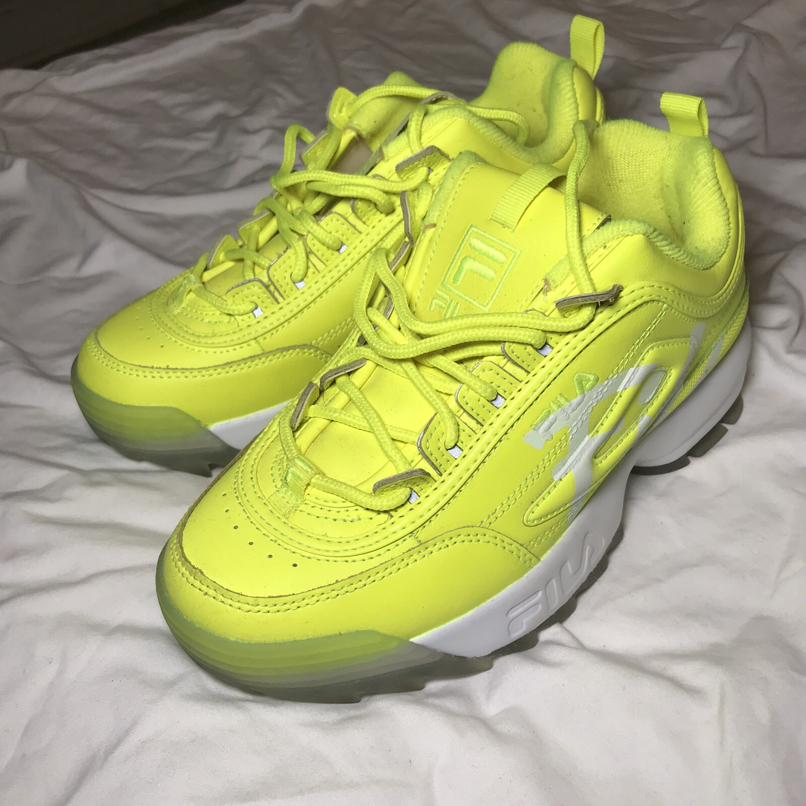 Sneakers Neon Yellow Fila Neon Fila Sneakers Womens Yellow Fila