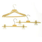 Set of 3 Gucci Beige plastic & velvet hangers w. logo