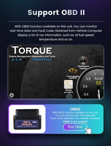 9"Android 13 Autoradio Carplay GPS SAT Navi DAB WIFI For Toyota Verso 2009-2018 - Bild 9 von 12