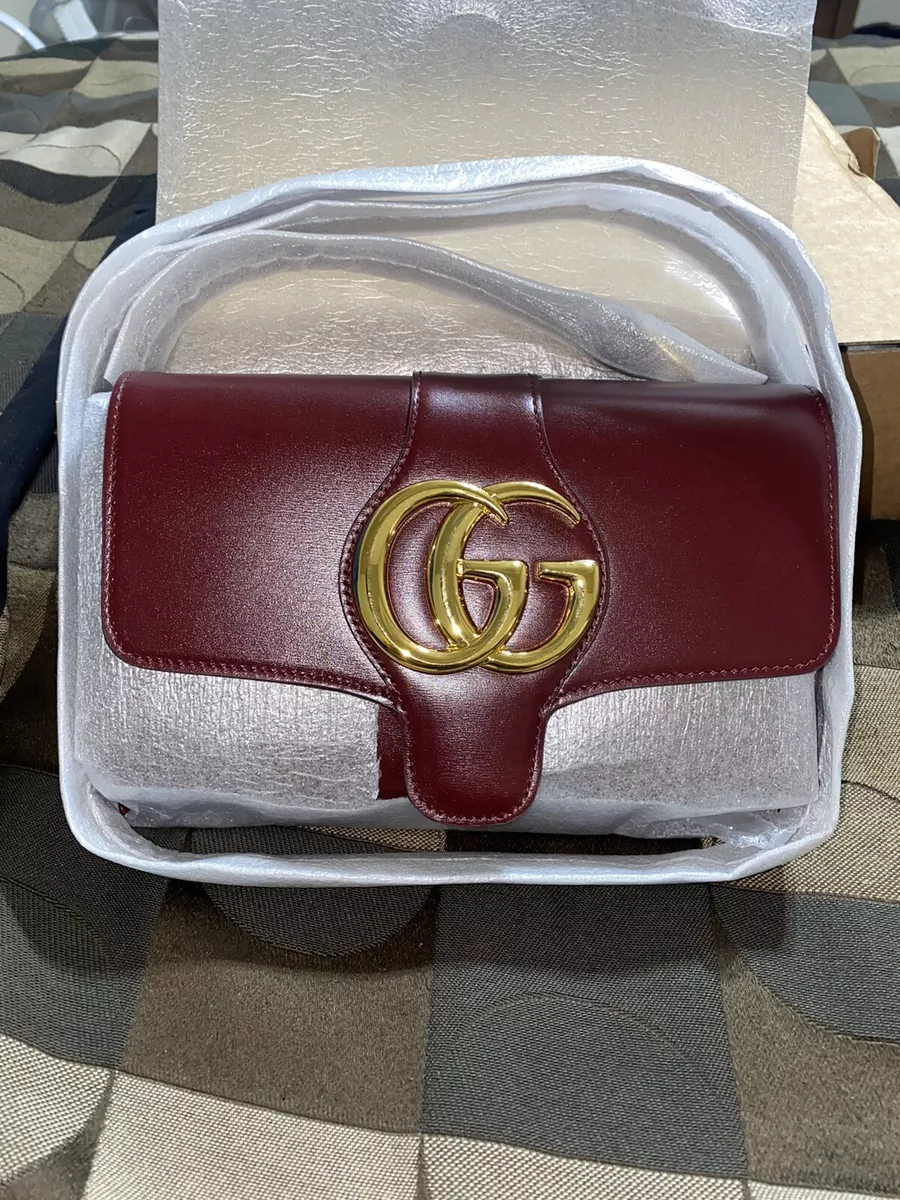 Authentic Gucci Calfskin Small Arli Flap Shoulder Bag eBay