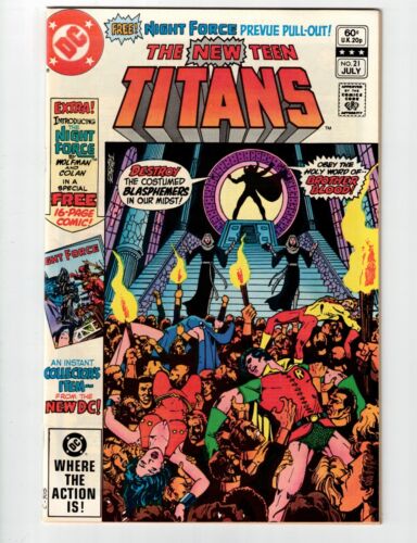 NEW TEEN TITANS Comic 21 — Brother Blood 1st 1982 DC - free shipping - Picture 1 of 2