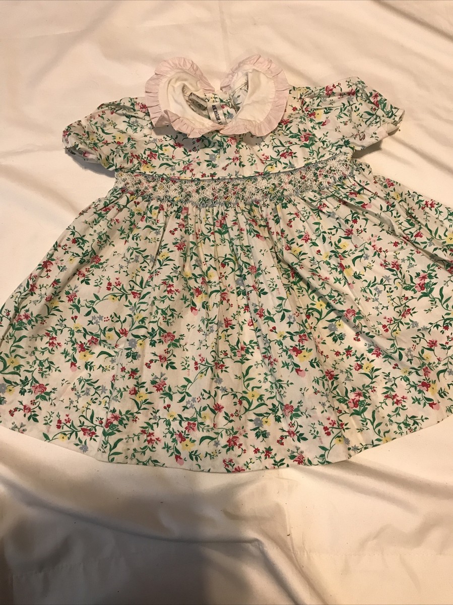 Vintage Cute Baby Girl 18 Mo Cotton Dress with flowers Tracy Buescher  Boutique | eBay