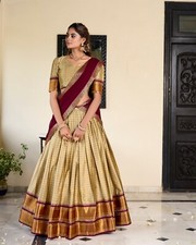 Launching New Cotton Silk Lehenga Choli With Dupatta For Women And Girls