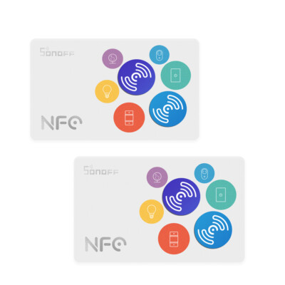 2 Packs SONOFF NFC Tag Smart Tags Tap To Trigger 215 chip has 540 bytes eWeLink