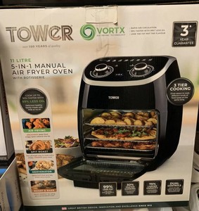 Tower 5 In 1 Manual Air Fryer Oven 11 Litre | eBay