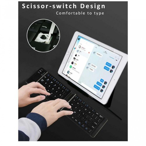 SLIM COMPACT FOLDING WIRELESS KEYBOARD PORTABLE For PHONES & TABLETS - 第 6/6 張圖片