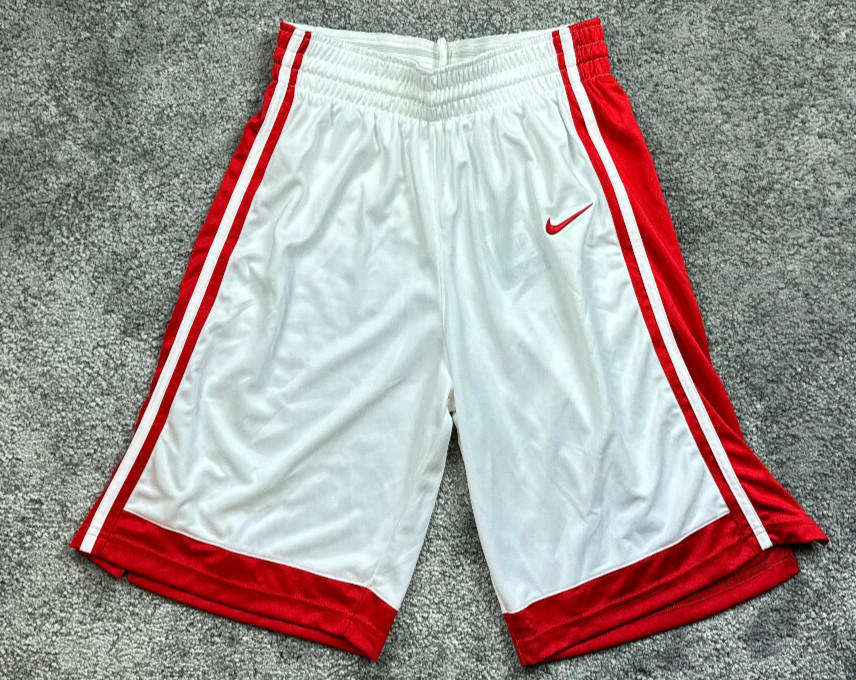 Nike Basketball Practice Shorts Mens Small White Red Team League
