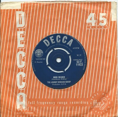 Johnny Howard Group (The):Mind reader/Spanish gypsy dance:UK Decca:1962