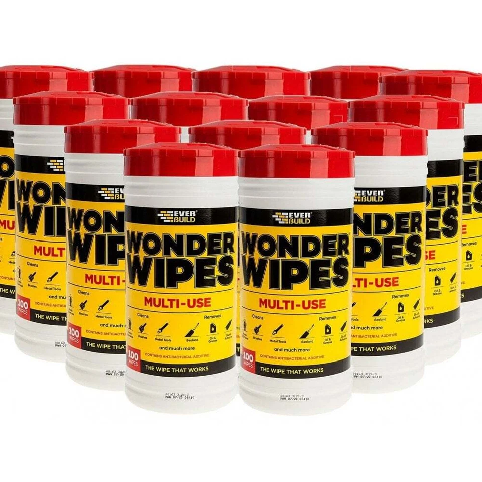 Everbuild Multi Purpose Wonder Wipes - Hand Wipes Cleaners - Wonderwipes - Spray