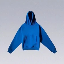 YZY Gap Blue Double Layer  Front Pocket Long Sleeve Hoodie- Size Youth/Child LG