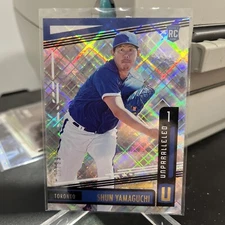 2020 Panini Unparalleled Squared RC #5 Shun Yamaguchi Blue Jays Serial#33/99 .