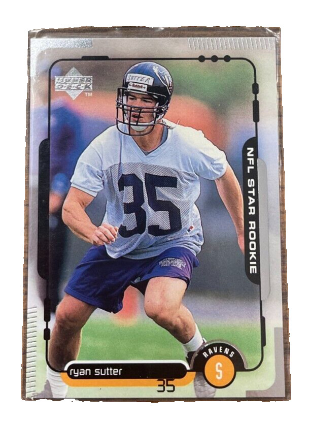 1998 UPPER DECK STAR ROOKIE CARD # 40 Ryan Sutter - Baltimore Ravens