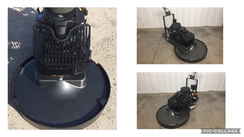 3 Pioneer Eclipse 420BU 28" Propane Floor Buffers with dust skirt.