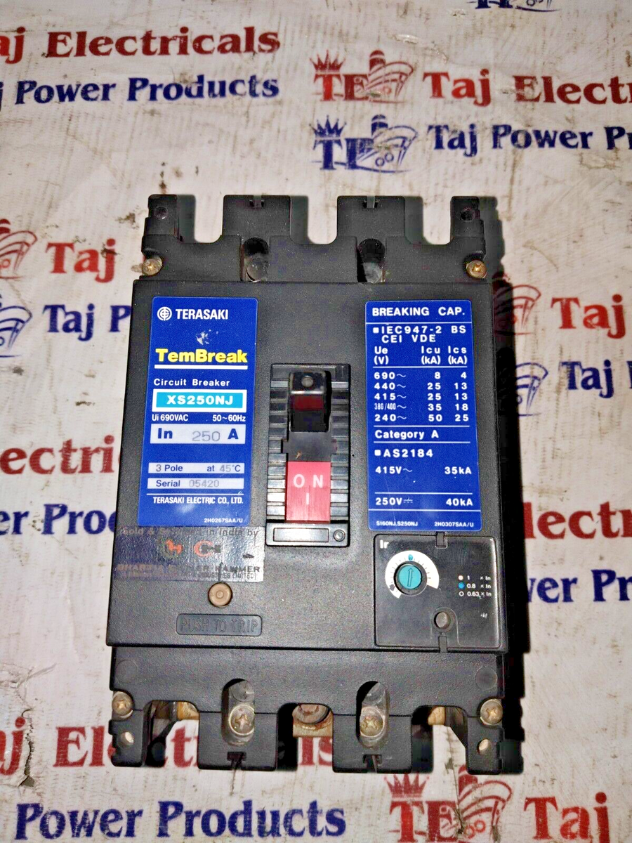 TERASAKI XS250NJ 250A 3P MCCB SUPERIOR QUALITY PRODUCT FREE