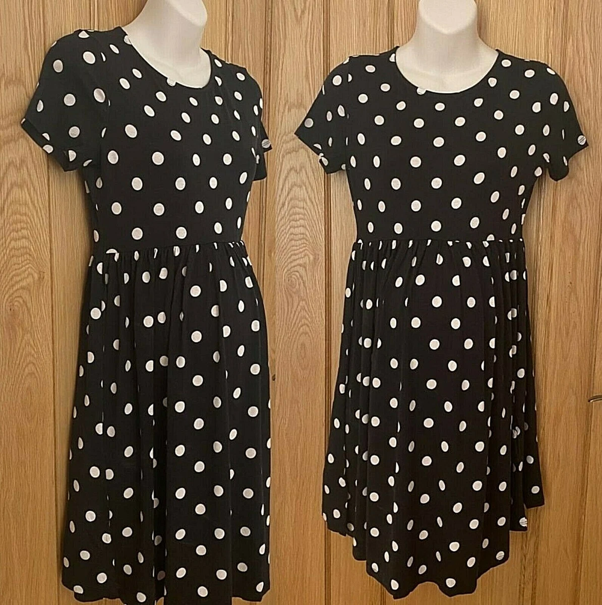 Maternity Pregnancy Dress NEXT day dispatch Black Spotty Polka Dot