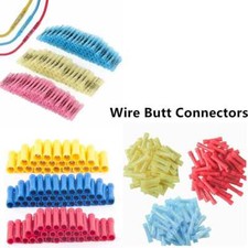 25/1000Pcs 22-10 Gauge Insulated Wire Butt Connectors Crimp Terminals