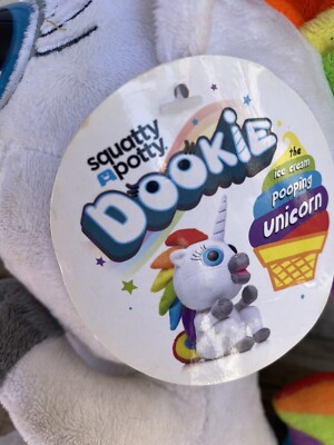 Squatty Potty DOOKIE THE ICE CREAM POOPING UNICORN Stuffed Animal