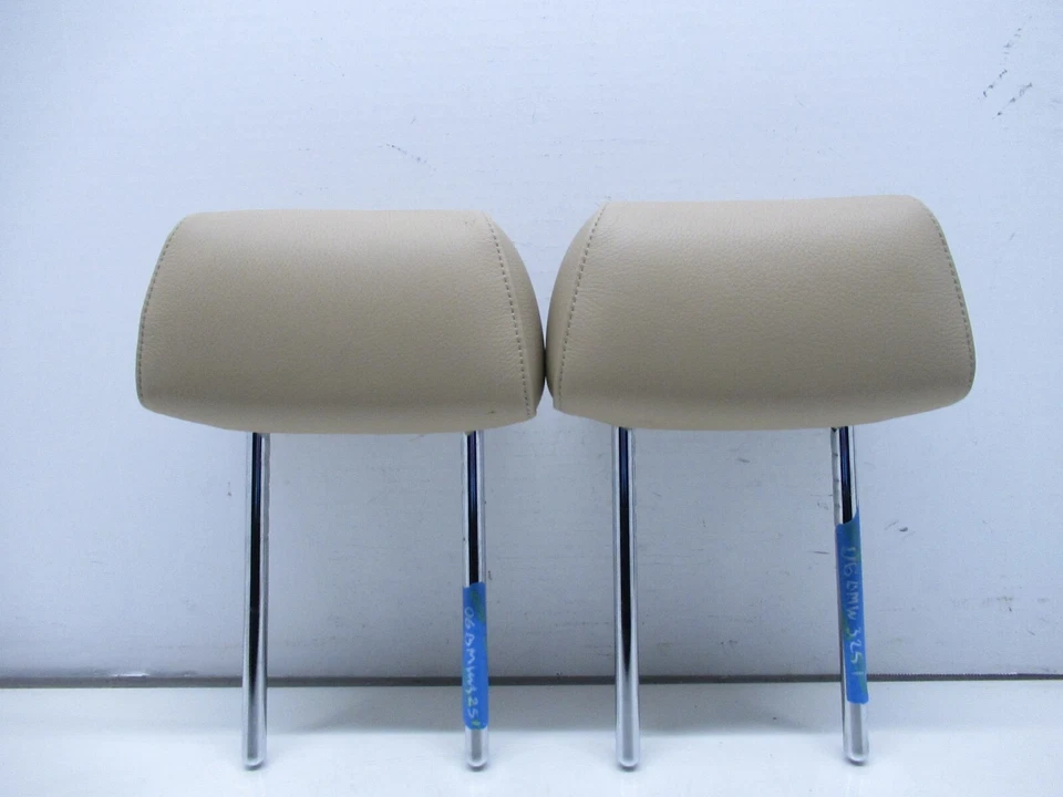 06-08 BMW E90 3 SERIES FRONT LEFT / RIGHT SEAT HEADREST SET PAIR OEM - Imagem 4 de 4