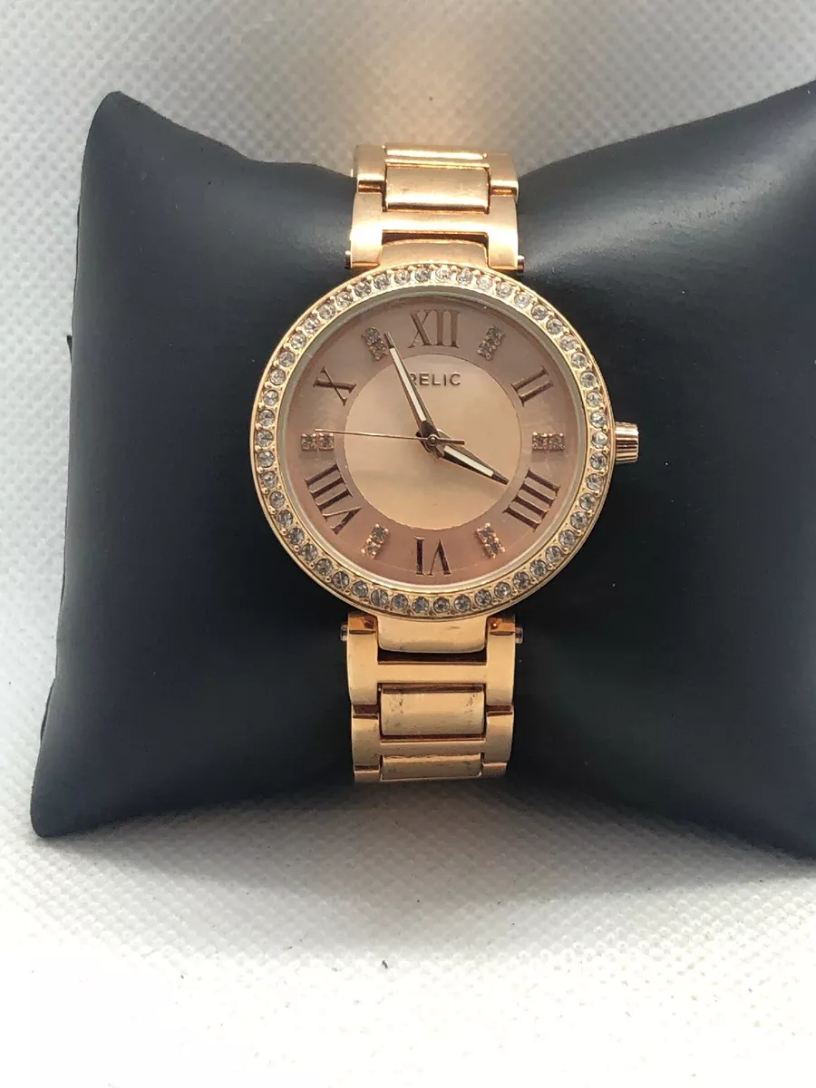 Rose gold relic watch sale
