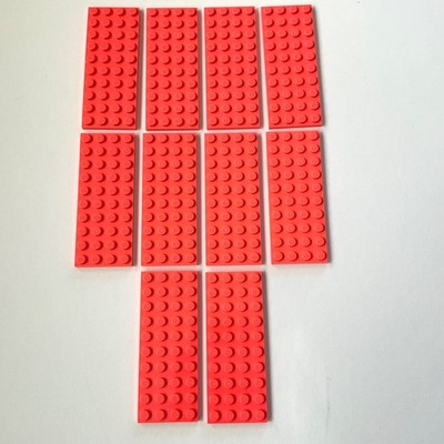 10 Lego Platten 4x10 korallenrot Koralle coral NEU 3030